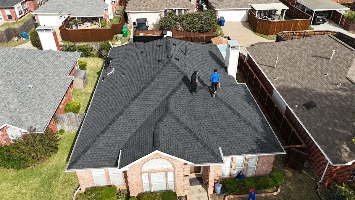 Slate & Tile Roof Repair work in progress on a Thomson property